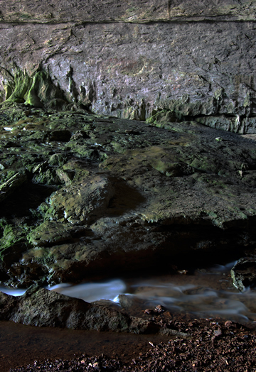 Flowstone Near Entrance of Smallin